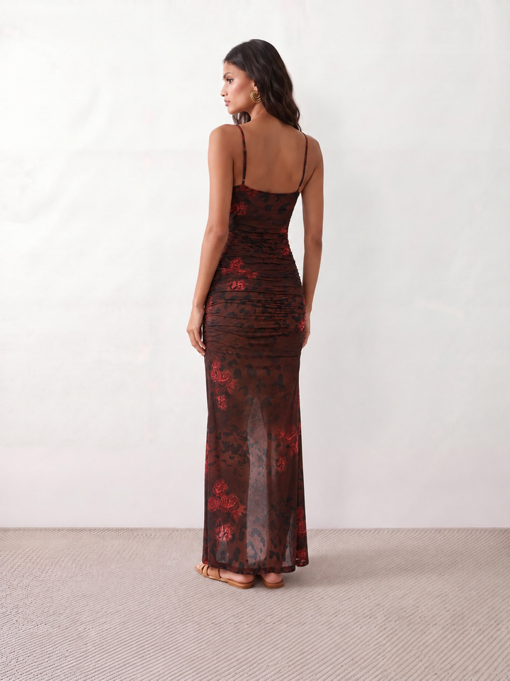 Adelia | Spaghetti Strap Slip Maxi Dress