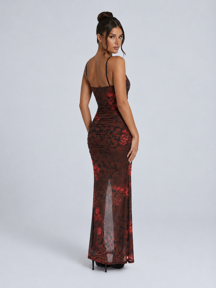 Adelia | Spaghetti Strap Slip Maxi Dress