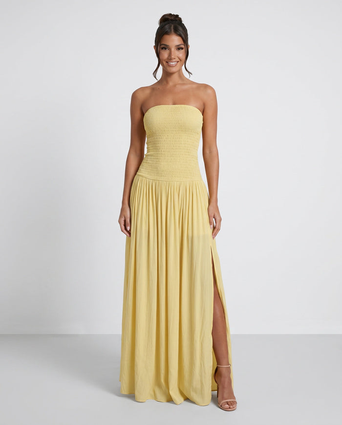 Zofia | Strapless A-Line Maxi Dress