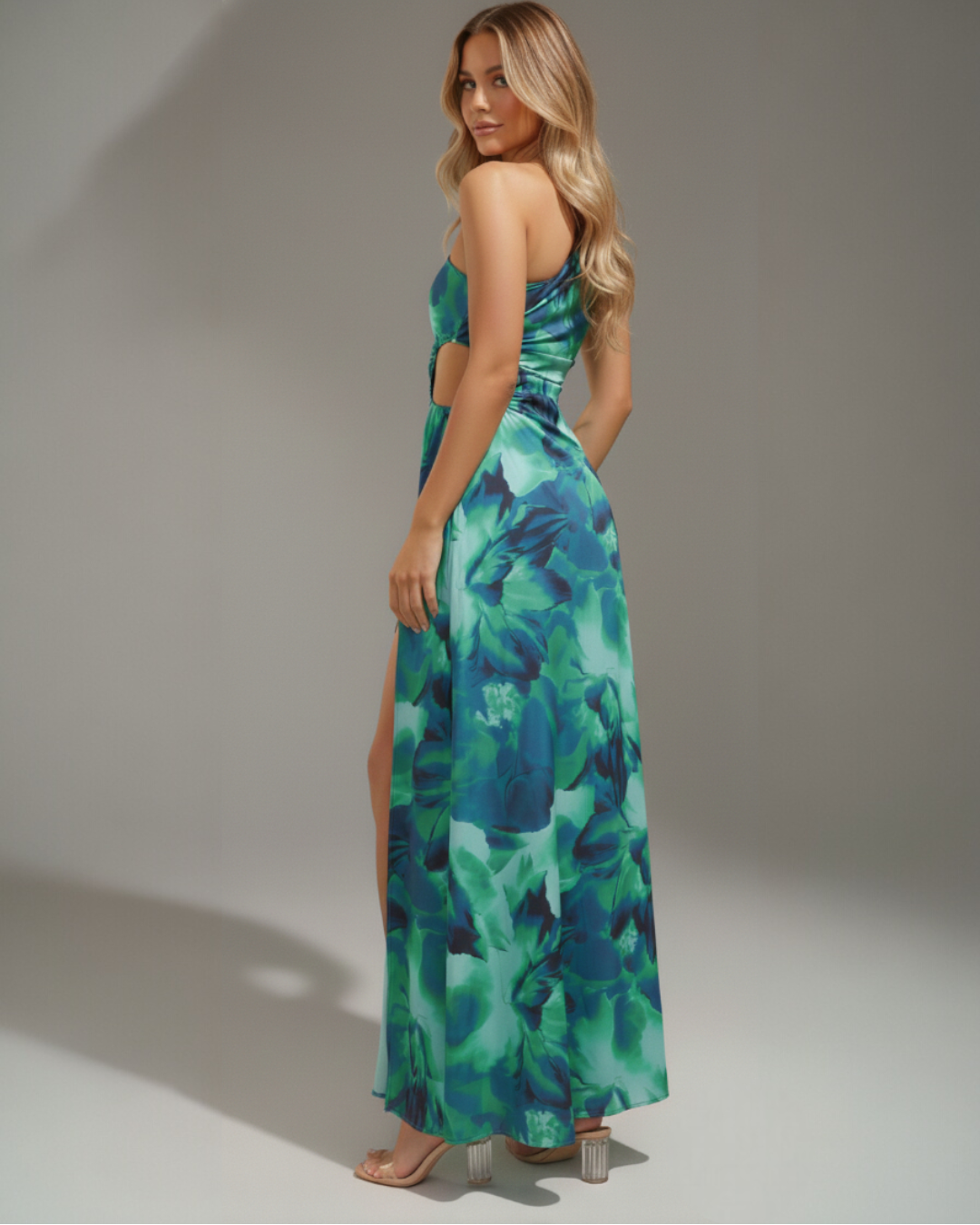 Arielle | One-Shoulder Maxi Dress with Side Slit