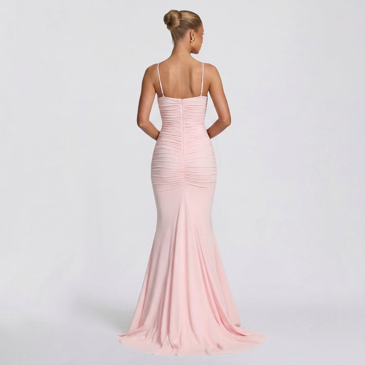 Blaise | Satin-Look Wedding Guest Maxi Dress