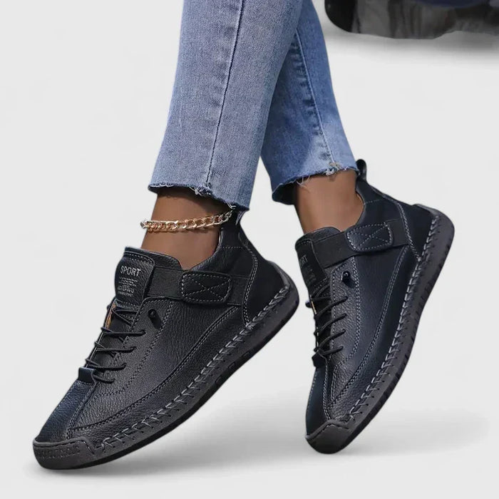 Women's Lace-Up Ankle Sneakers with Supportive Sole