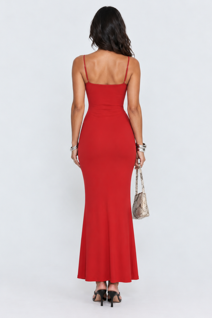 Amika | Lace-Trim Maxi Dress
