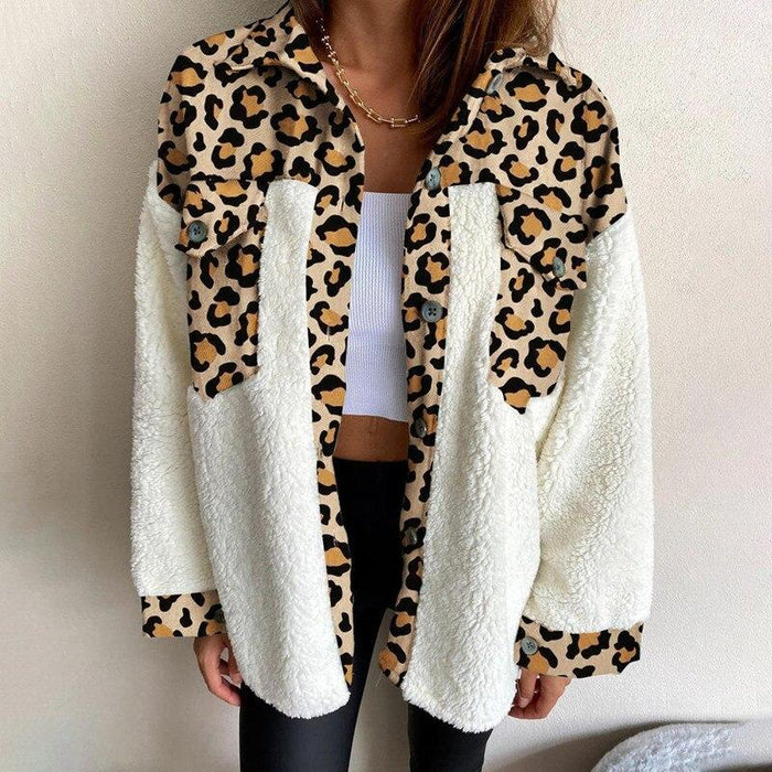 Women's Plaid Sherpa Shacket with Button Front