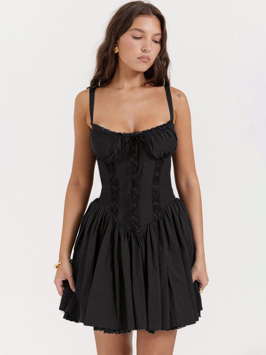 Karla | Corset Mini Dress with Gathered Skirt
