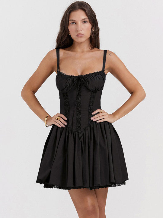 Karla | Corset Mini Dress with Gathered Skirt