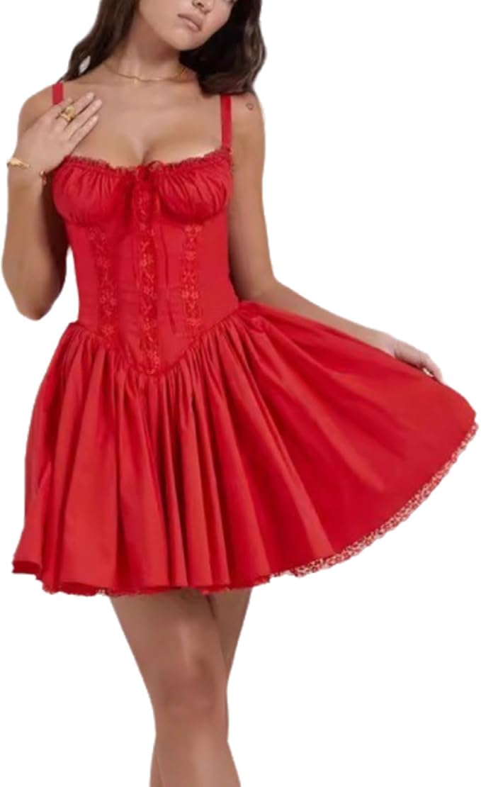 Karla | Corset Mini Dress with Gathered Skirt