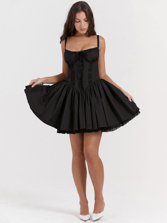 Karla | Corset Mini Dress with Gathered Skirt