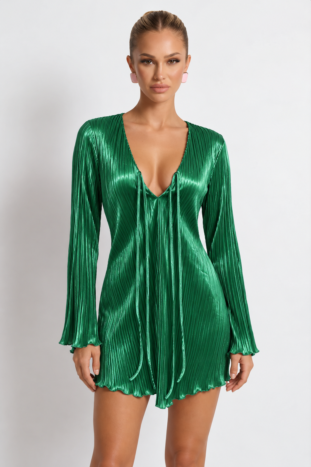 Lorie | Mini Dress with Pleated Texture