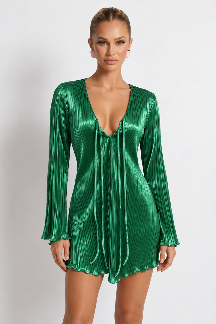 Lorie | Mini Dress with Pleated Texture