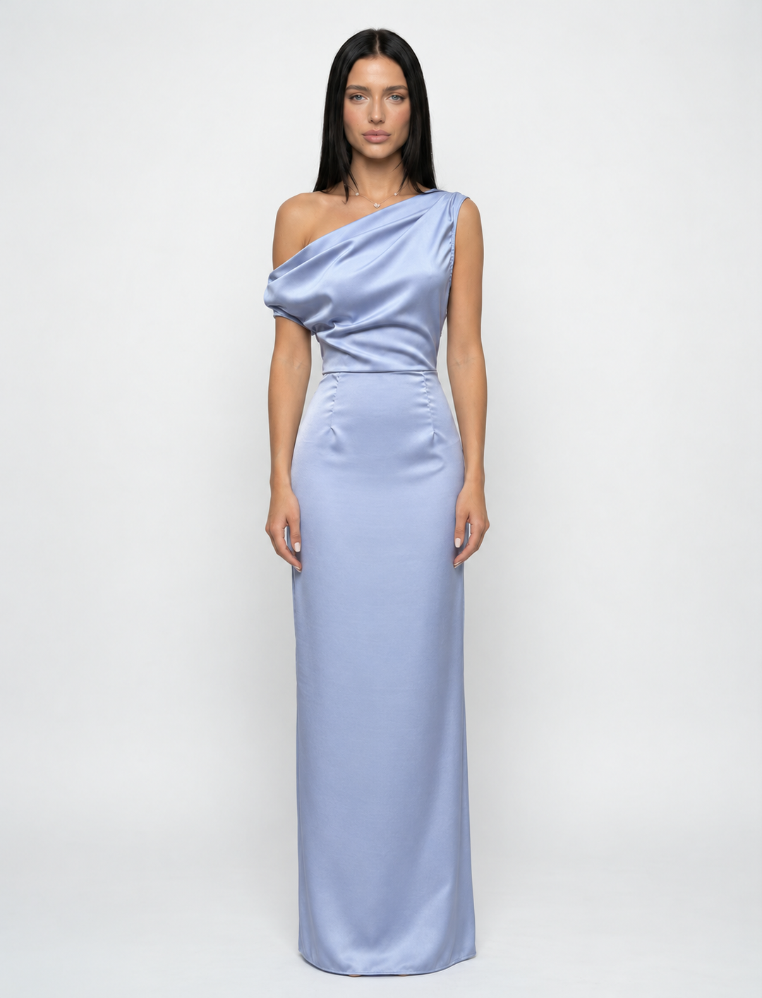 Myrna | One-Shoulder Satin Maxi Dress