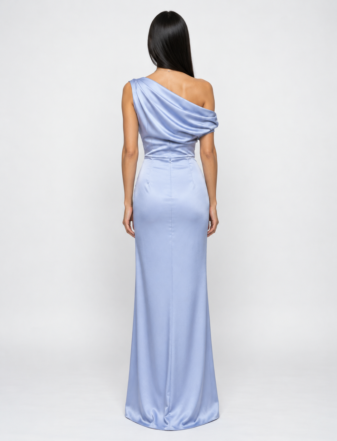 Myrna | One-Shoulder Satin Maxi Dress