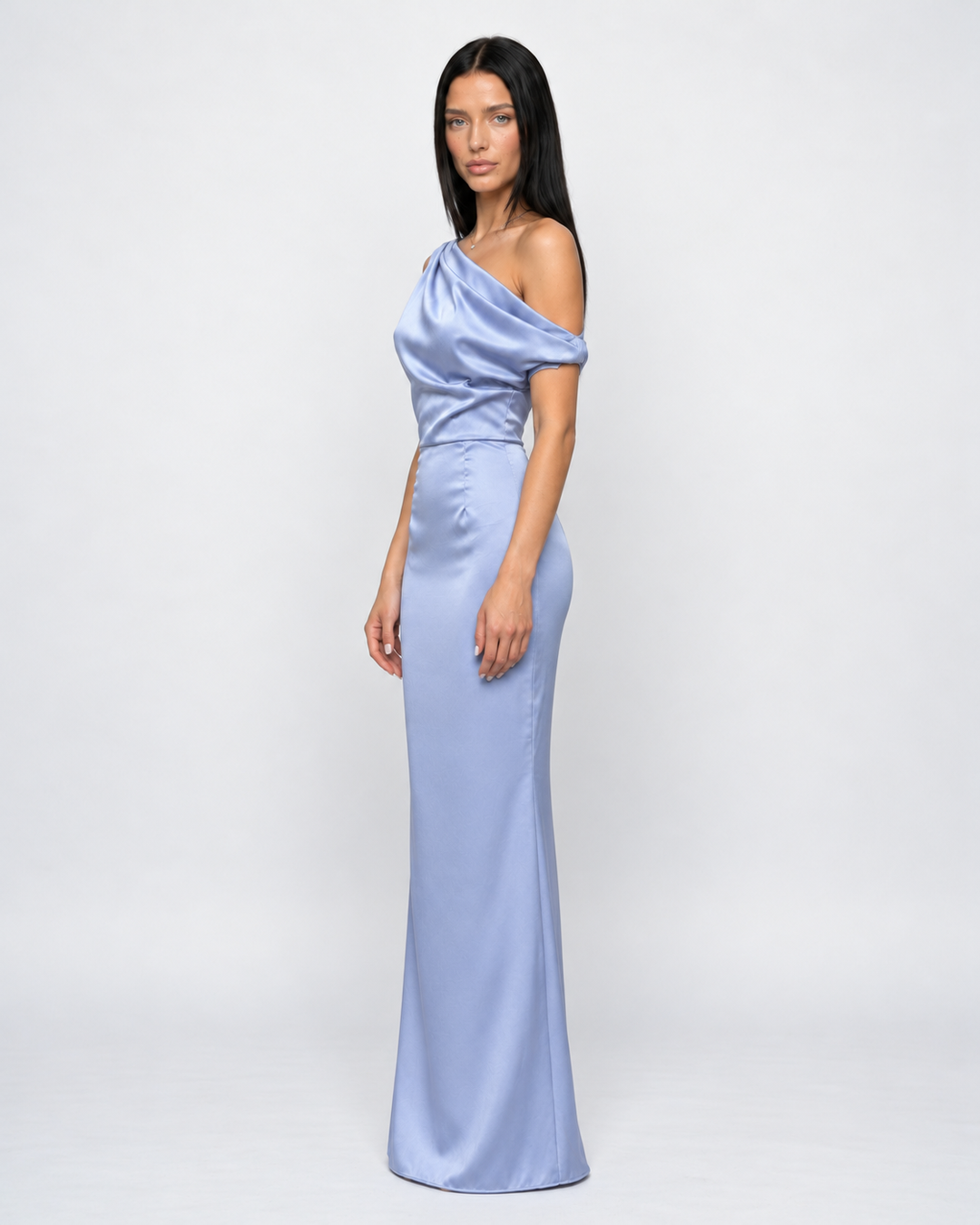 Myrna | One-Shoulder Satin Maxi Dress