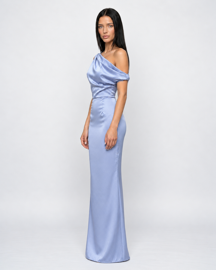 Myrna | One-Shoulder Satin Maxi Dress