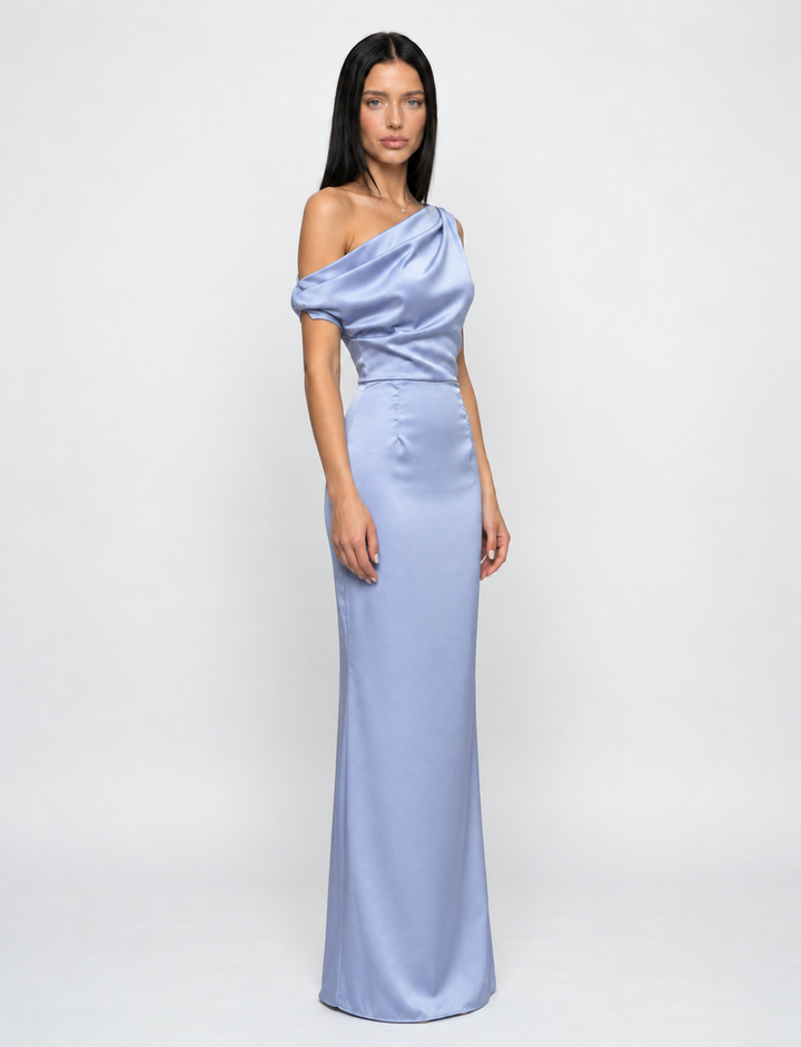Myrna | One-Shoulder Satin Maxi Dress