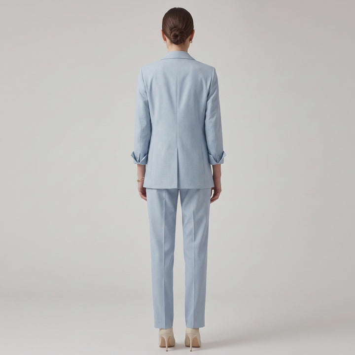 Noor | Structured Blazer &amp; Straight-Leg Pant Set