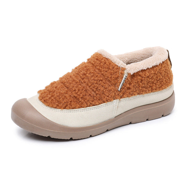 Women's Slip-On Indoor Slippers with Fleece Lining
