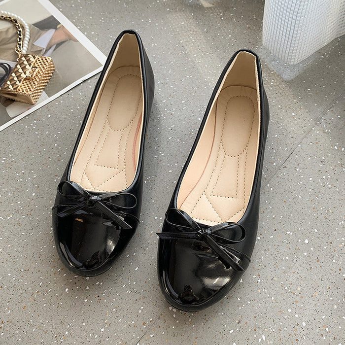 Women's Ballet Flats with Bow Detail Slip-On