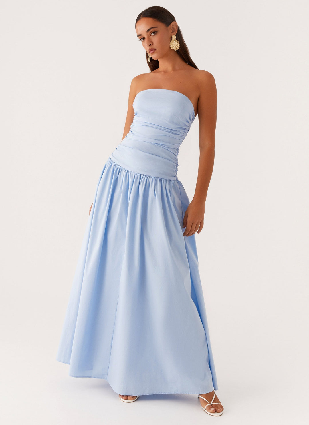 Norma | Cowl Neck Slinky Bias Cut Maxi Dress