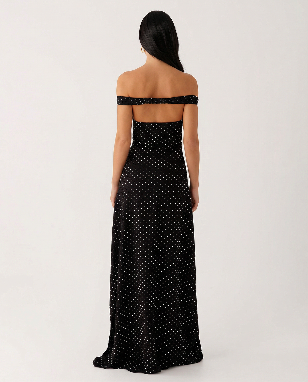 Eileen | Off-Shoulder Maxi Dress with Sweetheart Neckline