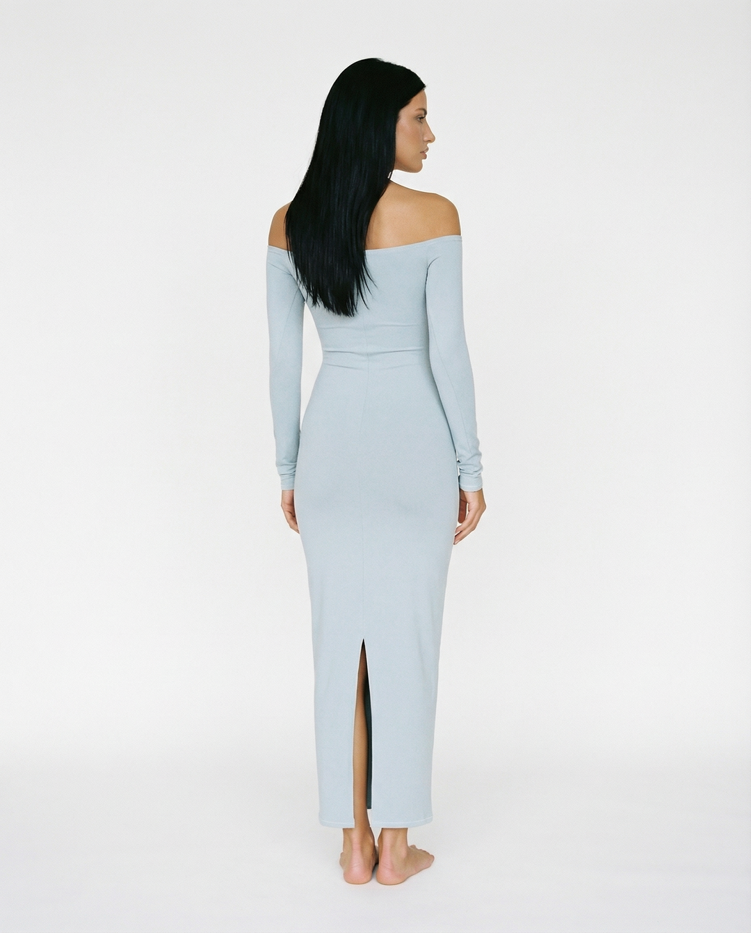 Robbie | Off Shoulder Maxi Dress with Long Sleeves
