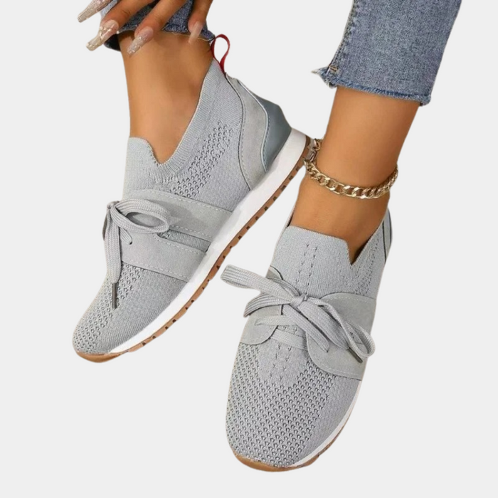 Women's Mesh Lace-Up Sneakers Orthopedic Support