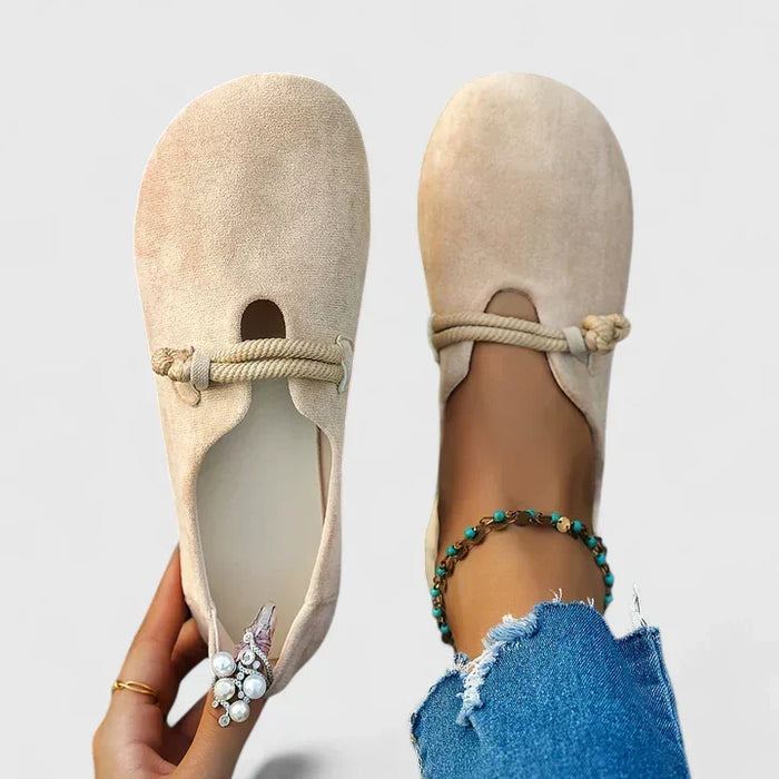 Women's Orthopedic Comfort Loafers with Rope Detail