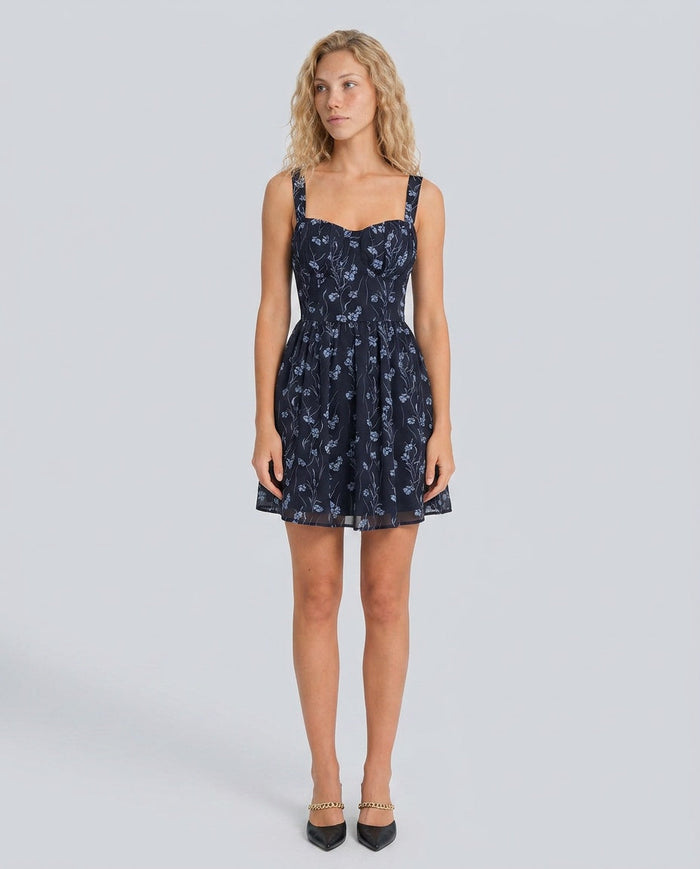 Greta | Sweetheart Floral Mini Dress
