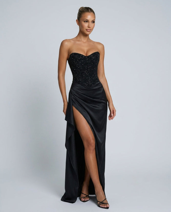 Emrielle | Beaded Corset Evening Maxi Dress
