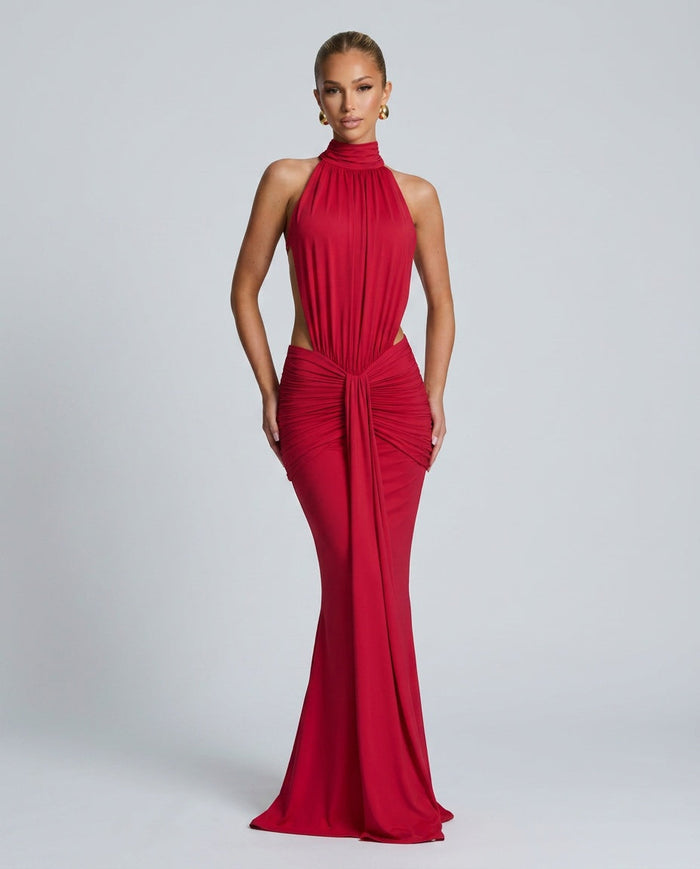 Paige | Gathered Backless Maxi Dress